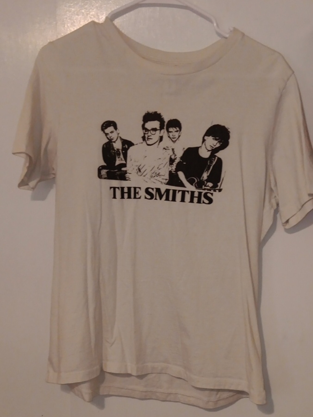 Bella Canvas Cream T-Shirt with Black The Smiths Print